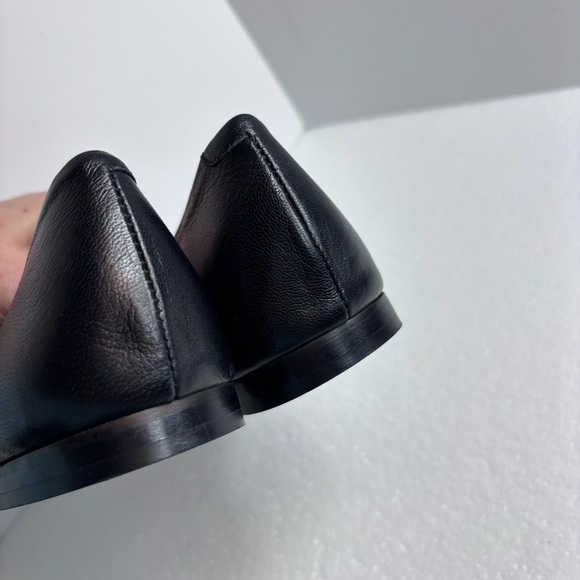 RAMONA Italy Leather Elegant Black Flats Pointed Toe Classy Women’s 40/US 9 - Picture 10 of 11